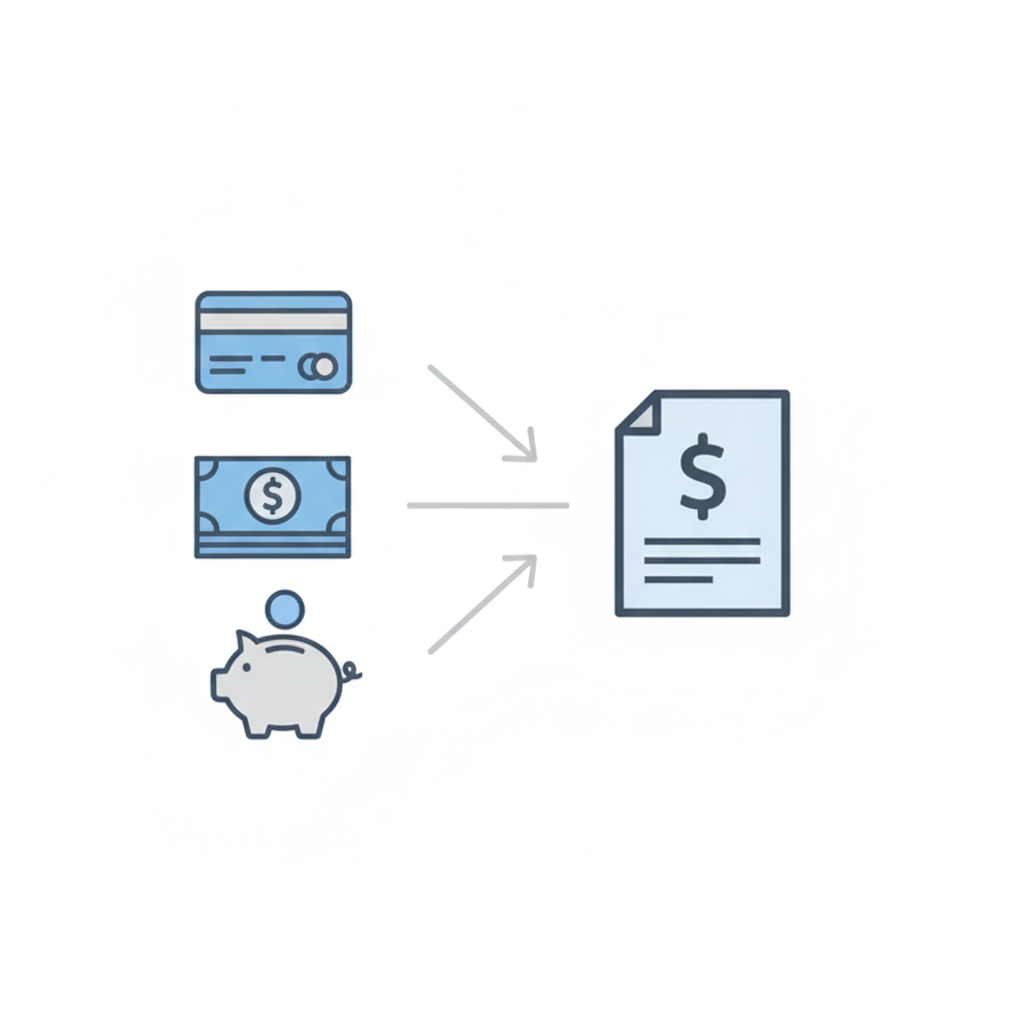 How Debt Consolidation Works Diagram How Debt Consolidation Works Diagram